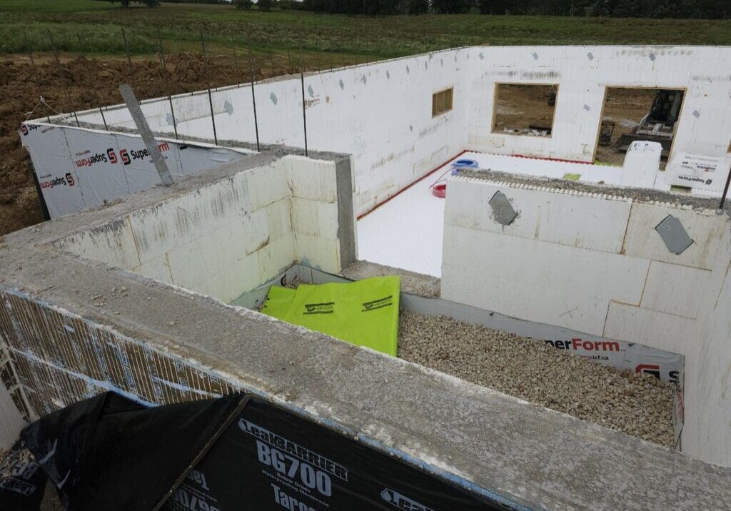 1000015502 Insulated Concrete Formed foundation